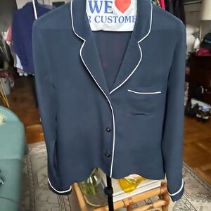 Madewell silk Pajama style top